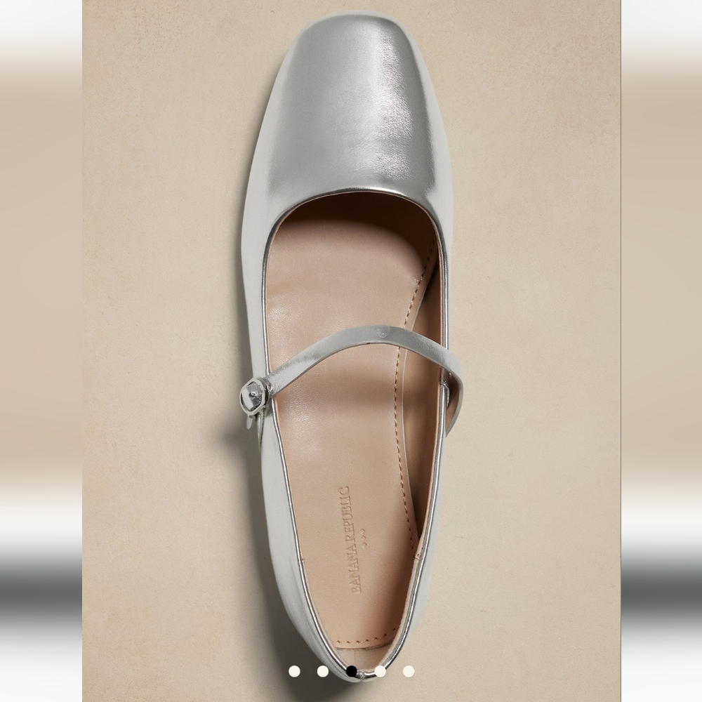 Banana Republic Vegan Leather Maryjane Ballet Flat black - Picture 3 of 8